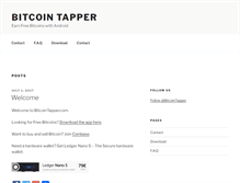 Tablet Screenshot of bitcointapper.com